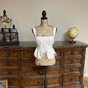 Urban outfitters S cottage core crop peplum top